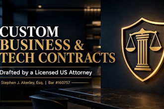 draft US vendor, supplier, and b2b commercial agreements