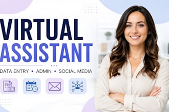 virtual assistant personal assistant data entry assistant social media manager