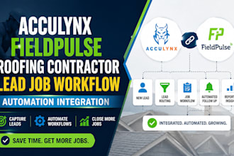 acculynx fieldpulse roofing contractor lead job workflow automation integration