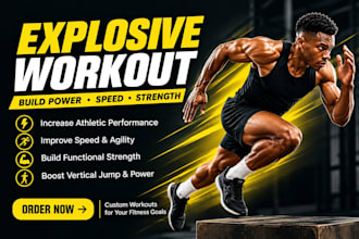 create an explosive workout plan for speed power and athletic performance