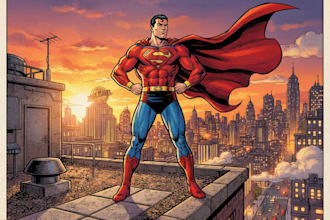 superhero character for comics