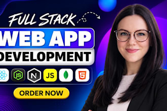 build website, saas web app as full stack developer front end backend developer