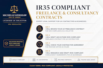 draft a UK employment contract or freelancer service agreement HR documents