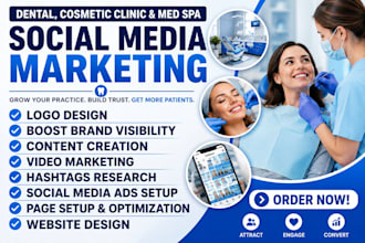 be your dental clinic med spa dentist cosmetic social media marketing manager