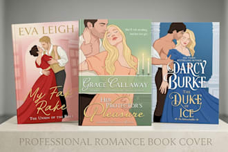 design erotica romance book cover or ebook cover