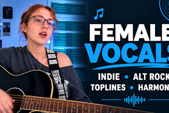 l record emotional female indie, alt rock vocals, toplines and harmonies