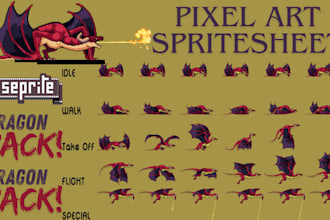 do pixel art sprite sheet animation game asset 16x16 sprites pixel art character