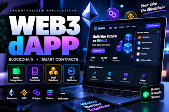 develop a web3 dapp and blockchain application