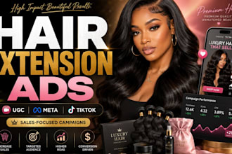 hair extension marketing hair extension ugc video ads campaigns hair store ads