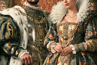do your romantic royal couple portrait