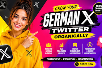 grow your german x twitter organically for monetization, engagement, promotion