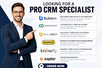 buildern coconstruct buildxact crm automation workiz knowify zapier integration