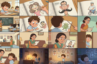 create characters and storyboards using ai