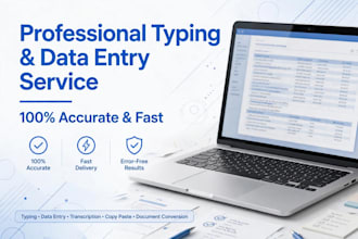 do fast typing work retyping and data entry