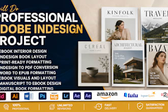 indesign brochure design, adobe indesign layout magazine catalog book pdf design
