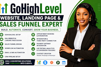 gohighlevel, ghl sales funnel, gohighlevel landing page, ghl automation