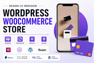 design, redesign or build a woocommerce online shop
