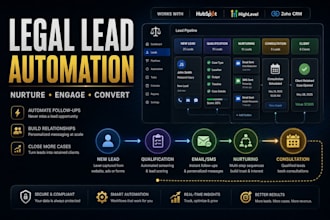automate legal lead nurturing and followups with hubspot gohighlevel zoho CRM