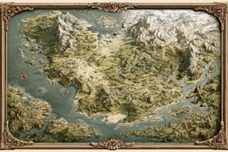 make an amazing fantasy map illustration