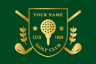 design a professional golf logo for your brand