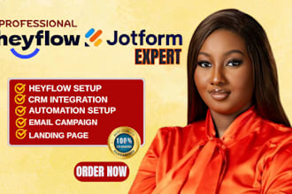 design high converting heyflow and jotform forms for lead generation