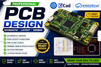 design electronics and electrical circuits and pcb