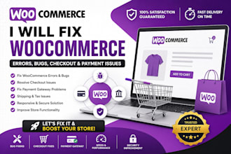 fix woocommerce errors, bugs, checkout, payment and store issues