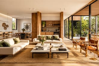 create photorealistic interior 3d rendering for architectural visualization