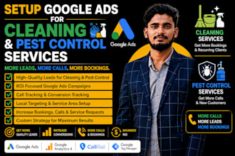 setup google ads for cleaning and pest control services