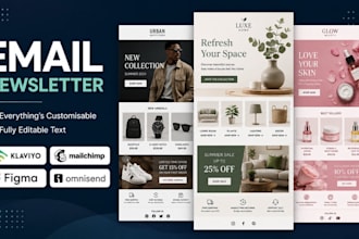 design newsletter template, html email template, email flyer, newsletter design