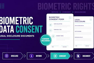 draft biometric data consent and legal disclosure documents