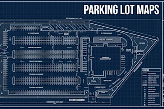 design parking lot maps and site layouts