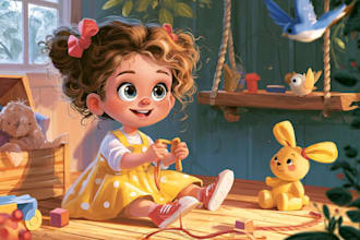 illustrate children book illustration  illustration