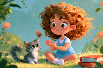 create children book illustration and  book illustration