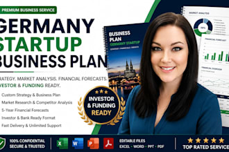 build your germany startup business plan for investors and funding