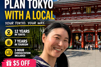 create a personalized tokyo itinerary by a local