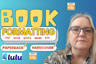 children book formatting and layout design for ingramspark, amazon KDP, lulu
