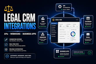 integrate your legal crm with apps apis webhooks and automated business workflow