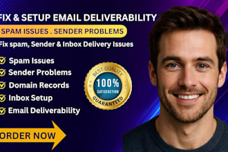 fix email deliverability sender issues spam problems domain records inbox setups