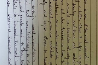 handwrite neat english and urdu notes, essays, and letters