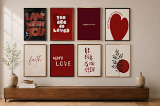 create editable canva wall art templates for your home decor