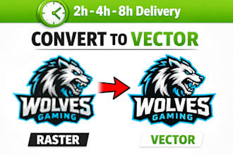 do vector tracing, vectorize image, convert logo to vector quickly