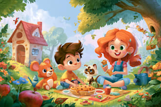 create childrens book illustration