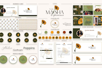 design luxury signature logo, branding kit, and brand identity