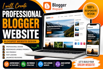 create a professional blogger blogspot website