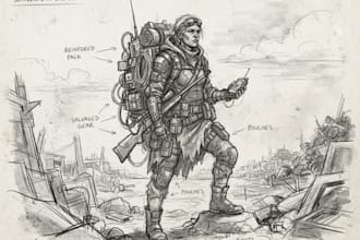 draw rough sketch or concept sketch from your idea