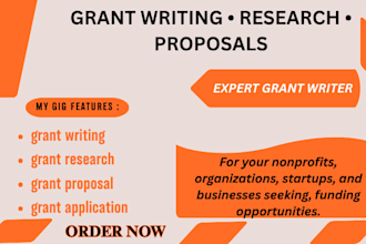 do grant writing, grant research, grant proposal, grant application