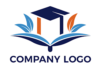 create a modern academic logo for educational institutions