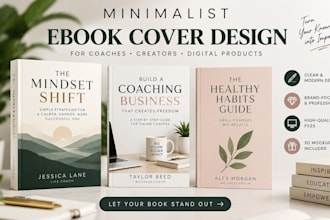 do minimalist morden ebook cover for online coaches