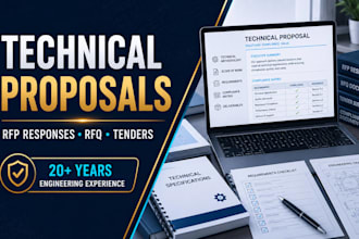 write professional technical proposals, rfp responses, rfq and tender documents